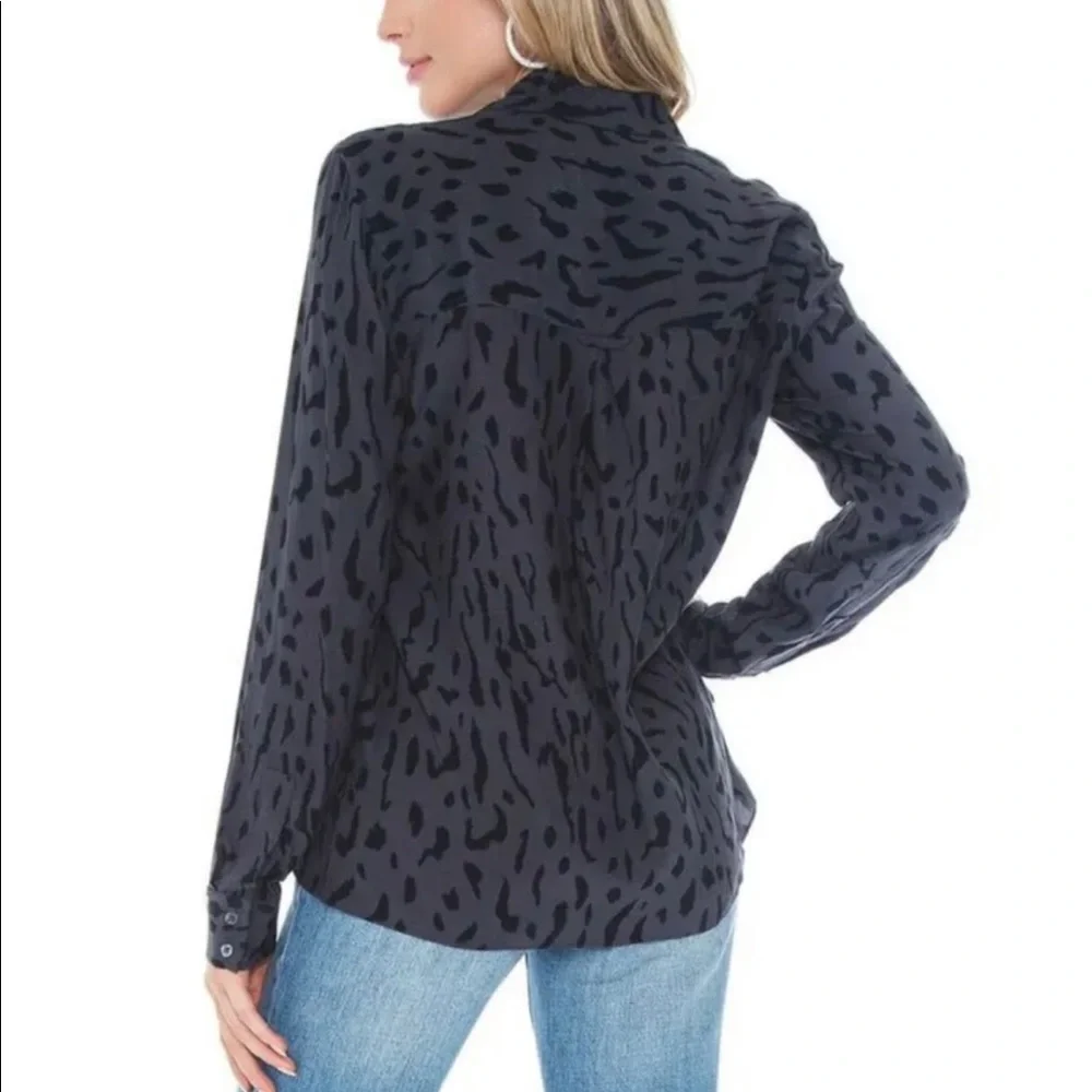 Rails Rhett Cheetah Print Shirt / Size Small - Picture 2 of 4